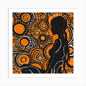 Dotty Woman Art Print