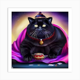 Black Cat Art Print