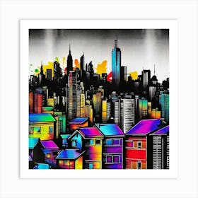New York City Skyline 44 Art Print