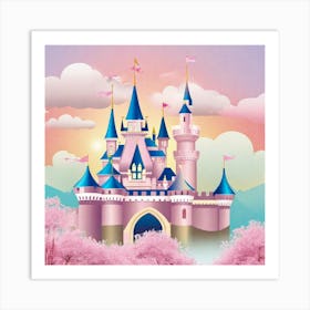 Disney Princess Castle Art Print