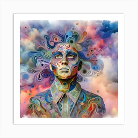 Psychedelic Portrait Art Print