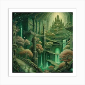 Elven City Art Print