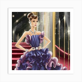 Oscar Dress Art Print