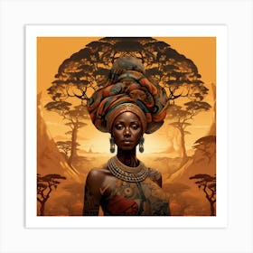 African Woman 28 Art Print