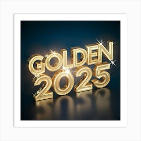 Golden 2025 Art Print