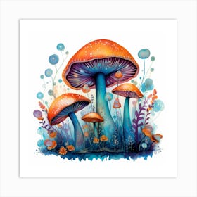 Mushroom Painting 2 Art Print