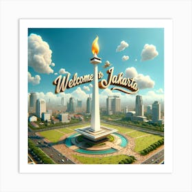 Welcome To Jakarta Art Print