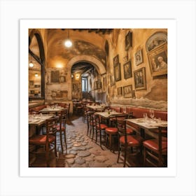 In A Roman Osteria Art Print