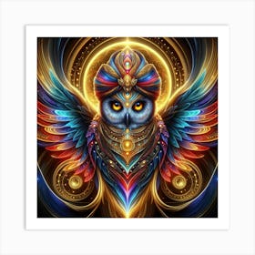 Owl Wisdom 1 Art Print