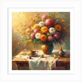 Flowers In A Vase 4 Art Print