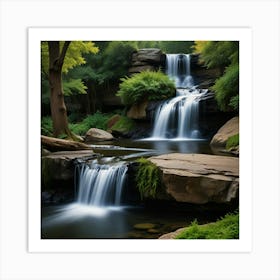 Default Create Unique Design Of Water Fall 3 Art Print