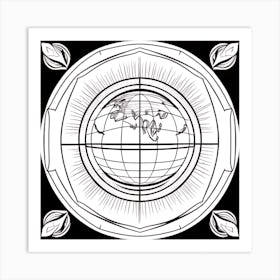 World In A Circle Art Print