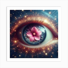 Flower Eye Art Print