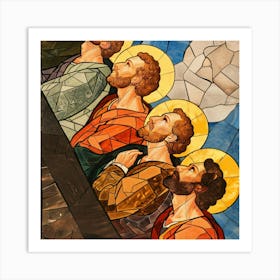 Jesus And His Disciples Art Print