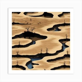 Desert Landscape Art Print