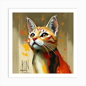 Ginger cat Art Print