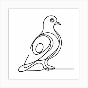 Pigeon Picasso style 2 Art Print