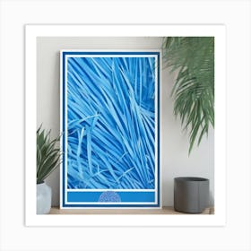 Blue Grass Jardin Majorelle Morocco Art Print