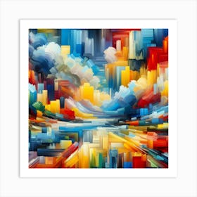 Abstract Cityscape 6 Art Print