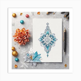 Snowflakes Art Print