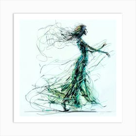 Words On The Wind - Graceful Poise Art Print