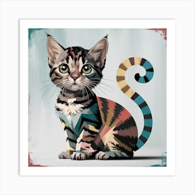 Cat Painting 1 Art Print