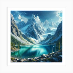 Mountain Lake 6 Art Print