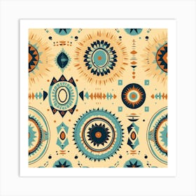 Aztec Pattern Art Print