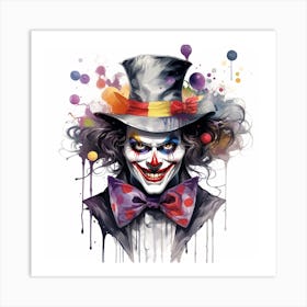 Clown Painting Art Print