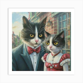 Cat Lovers Art Print