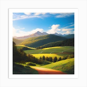 Landscape Painting 105 Art Print