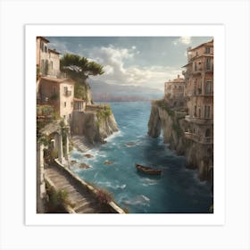 City By The Sea Art Print