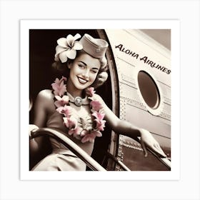 Aloha Airlines Art Print