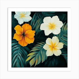 Hawaiian Flowers Art 2 Art Print