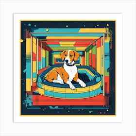 Dog Chilling Art Print