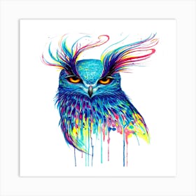 Bird Drawing Painting Owl Art Print