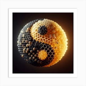 A yin-yang sign 2 Art Print