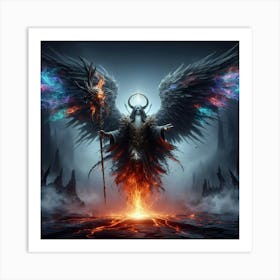 Angel Of Fire Art Print