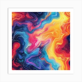 Abstract Aura (10) Art Print