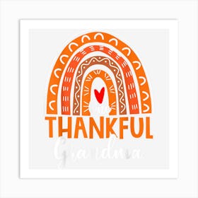 One Thankful Grandma Thanksgiving Art Print