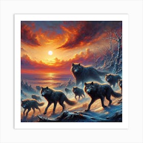 Wolf Pack 1 Art Print