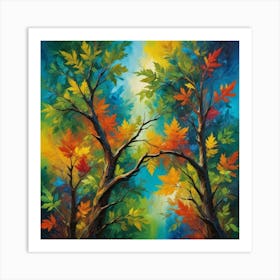 Autumn Trees Art Print