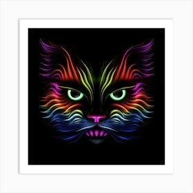 Neon Cat 6 Póster