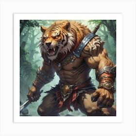 Tigorn Berserker Art Print