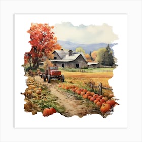 Pumpkin Patch Art Print