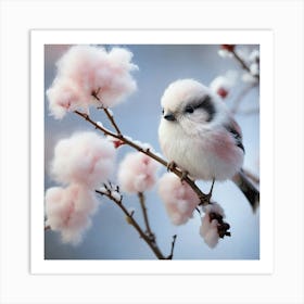 Small Bird On A Branch Art Print