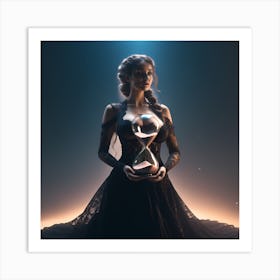 Hourglass Woman Art Print