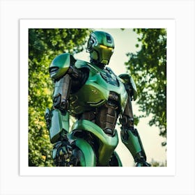 Green Robot 1 Art Print