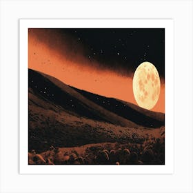 Moon In The Sky 1 Art Print