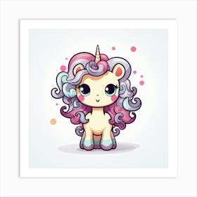 Cute Unicorn 888 Art Print